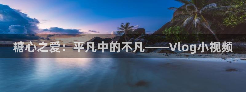 糖心vlog娱乐：糖心之爱：平凡中的不凡——Vlog小视频