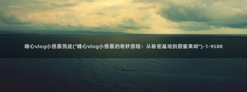 vlog糖心官方入口