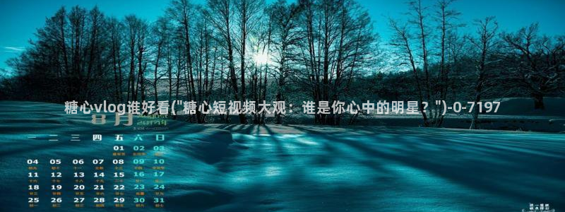 糖心vlog时间